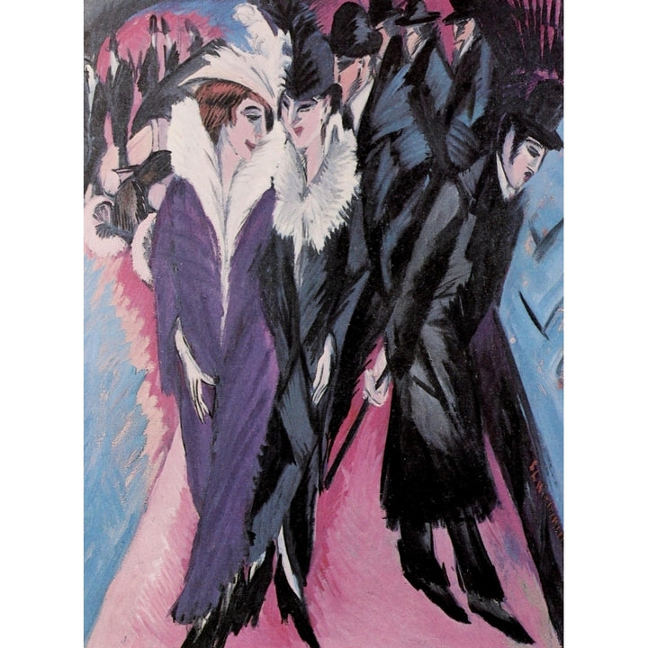 Street Berlin 1913 Poster Print by Ernst Ludwig Kirchner Image 1