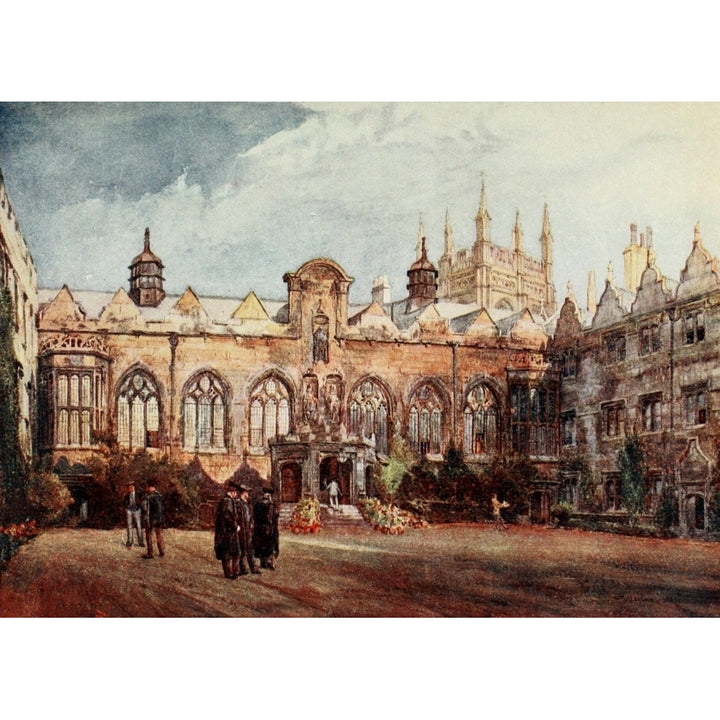 Oxford 1922 Claredon Building Oriel College Poster Print by John Fulleylove Image 2