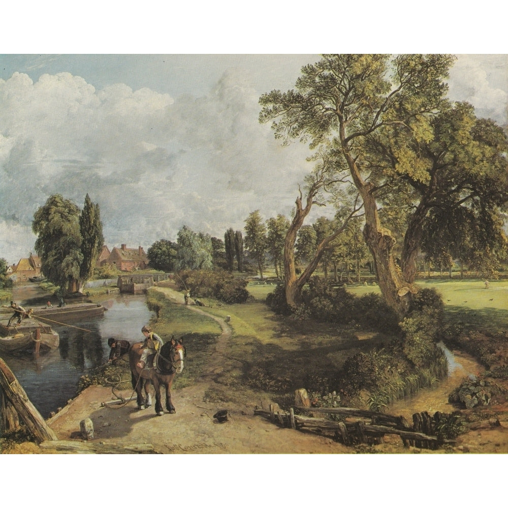 Flatford Mill on the River Stour 1817 Poster Print by John Constable Image 2