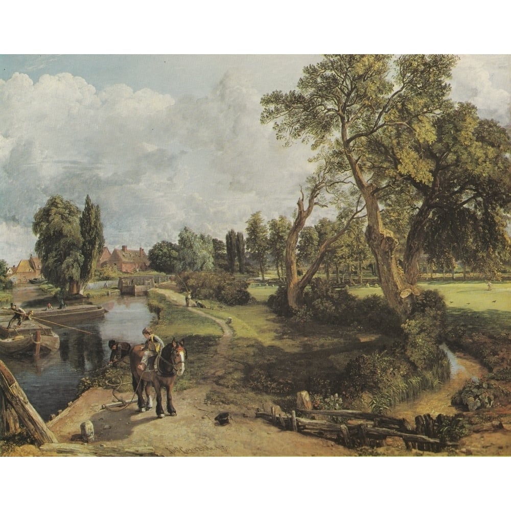 Flatford Mill on the River Stour 1817 Poster Print by John Constable Image 1