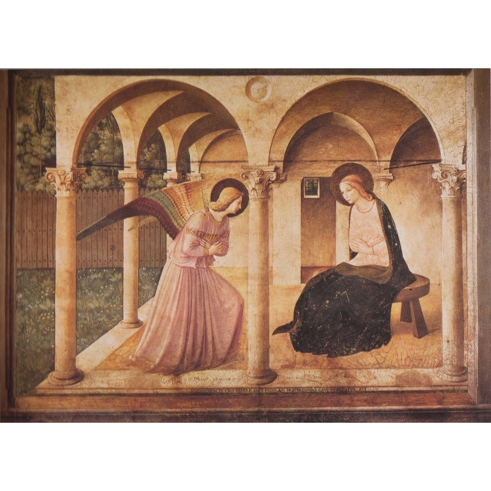 The Annunciation c.1436 Poster Print by Fra Angelico Image 1