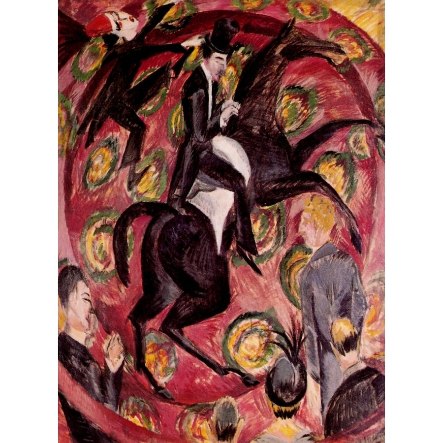 Circus rider 1914 Poster Print by Ernst Ludwig Kirchner Image 1