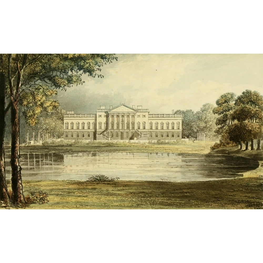 Repository of Arts 1817 Wanstead house Poster Print by J. Gendall Image 2