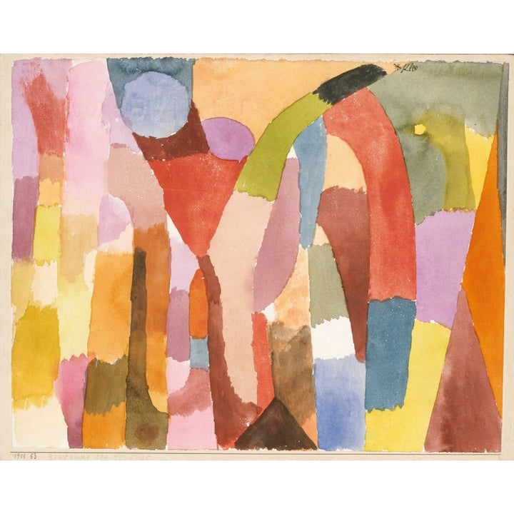 Movement of Vaulted Chambers 1915 Poster Print by Paul Klee Image 1