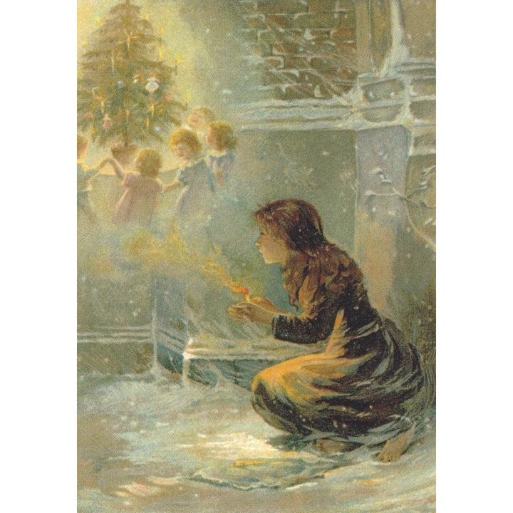 Fairy Tales of Hans Christian Anderson 1906 The Little Match Girl Poster Print by Evelyn S. Hardy Image 1