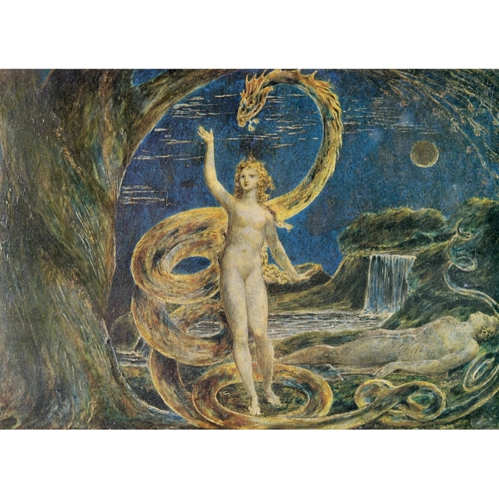 Eve tempted by the Serpent c.1796 Poster Print by William Blake Image 2