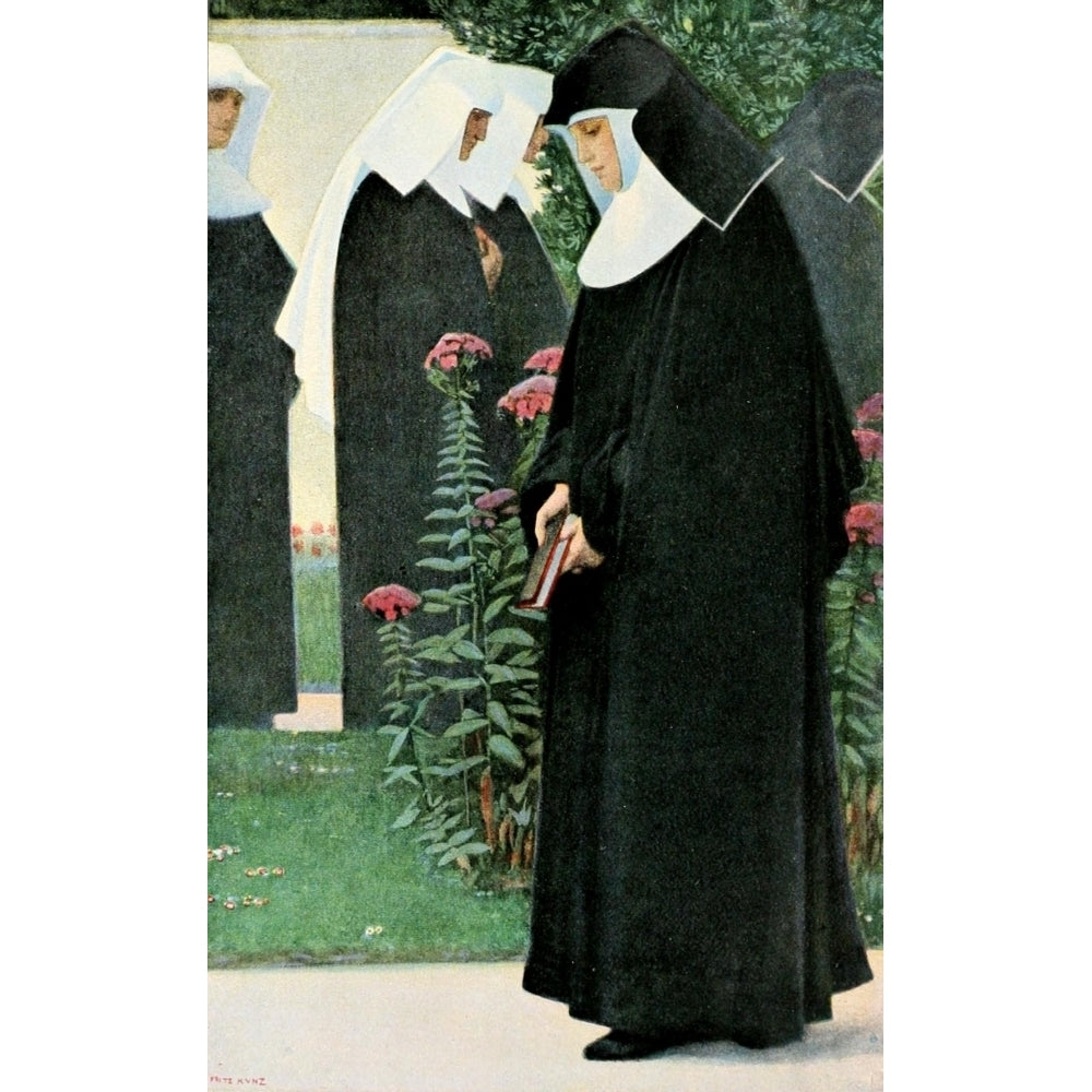 Christliche Kunst 3 1906 Nuns Poster Print by Fritz Kunz Image 2