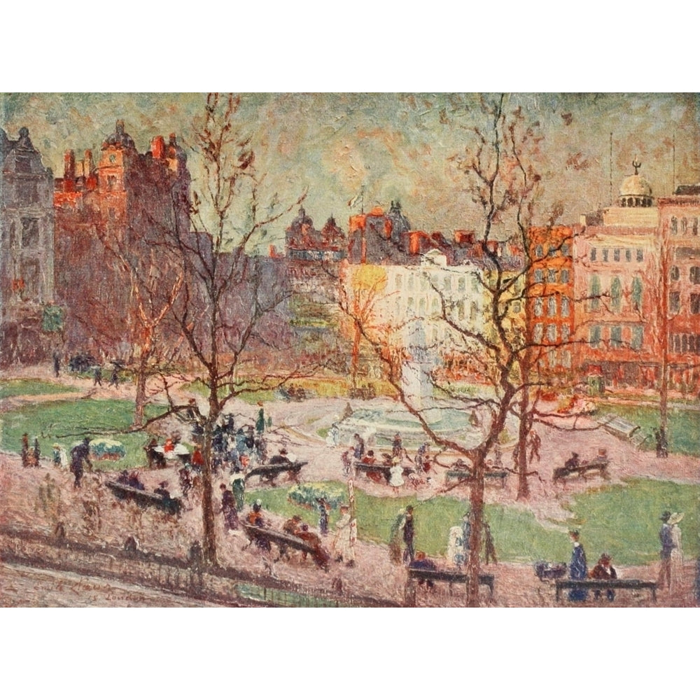 Pictures of London 1919 Leicester Square Poster Print by Emile Claus Image 1