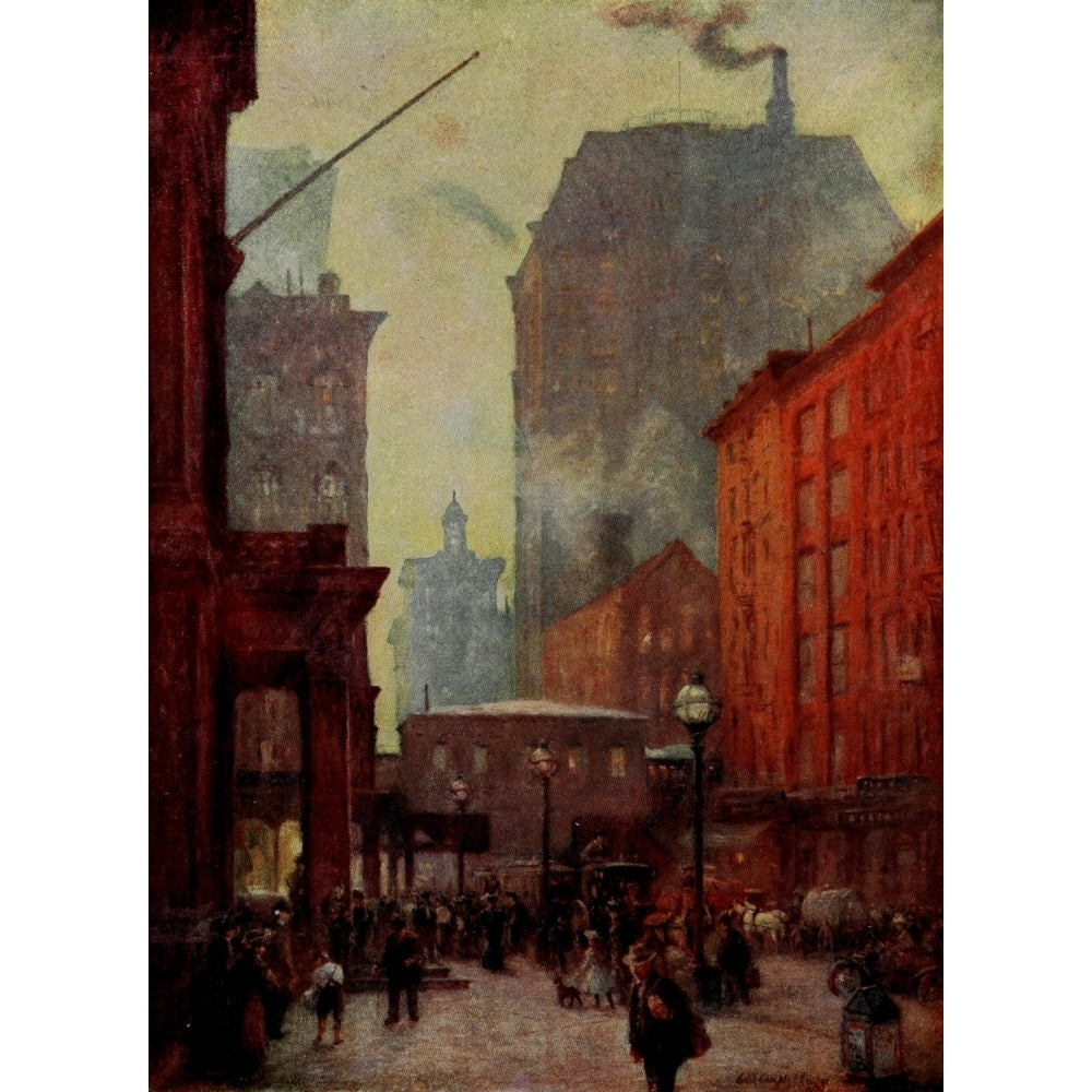 Appletons Magazine 1903 Randolph Street Chicago Poster Print by Colin Campbell Cooper Image 1