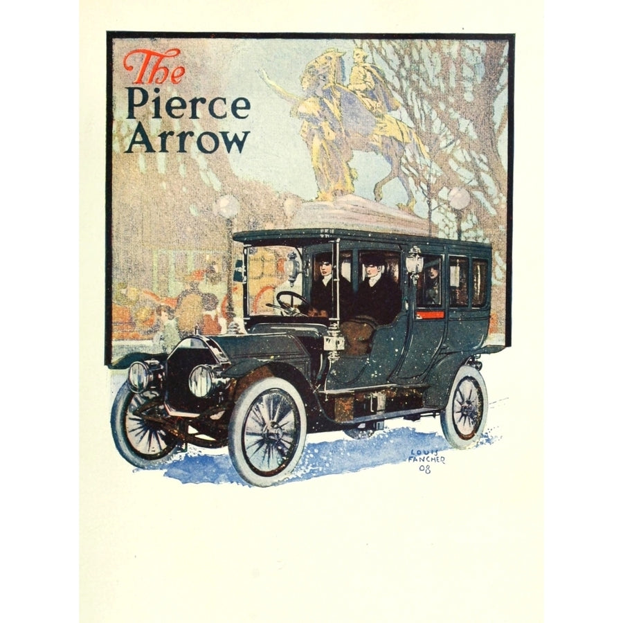 The International Studio 1909 The Pierce Arrow Poster Print by Louis D. Fancher Image 1