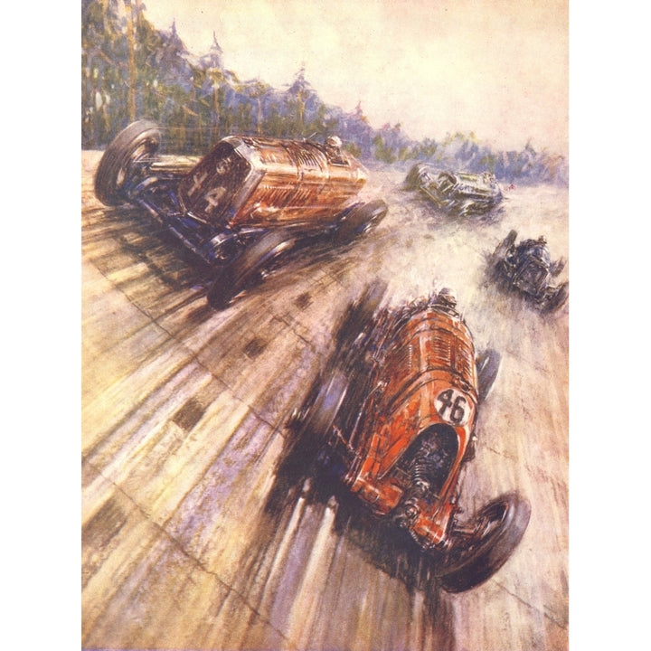 The Wonder Book of Motors 1947 A British Empire Trophy Race Poster Print by Frederick Gordon Crosby Image 2