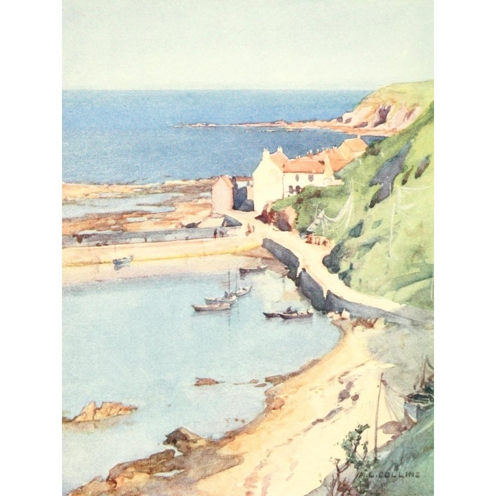 Gateway of Scotland 1912 Burnmouth Poster Print by A.L. Collins Image 1