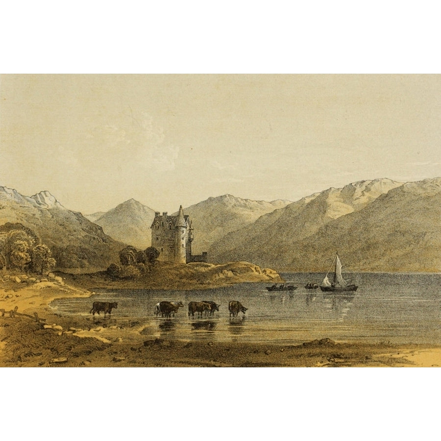 Scotland 1840 Dunderawe Castle Poster Print by Anthony V. Copley Fielding Image 1