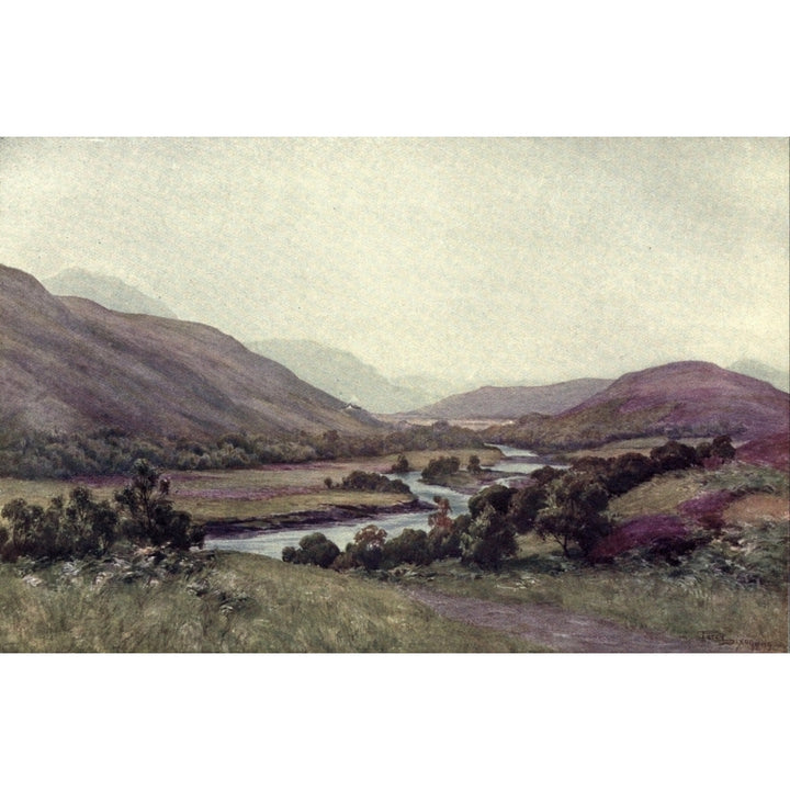 Salmon Rivers and Lochs of Scotland 1909 Helmsdale Poster Print by Percy Dixon Image 2