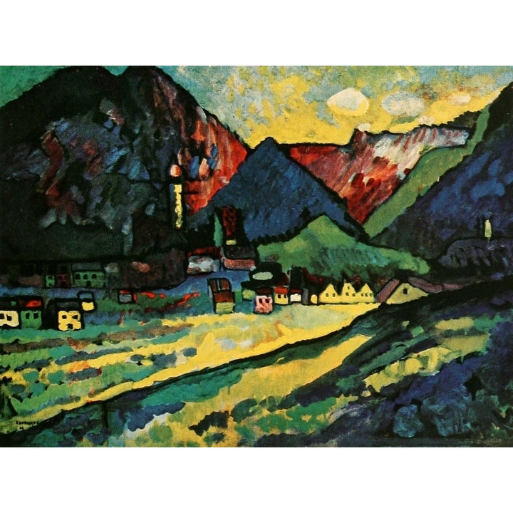 Murnau Landscape 1909 Poster Print by Wassily Kandinsky Image 1