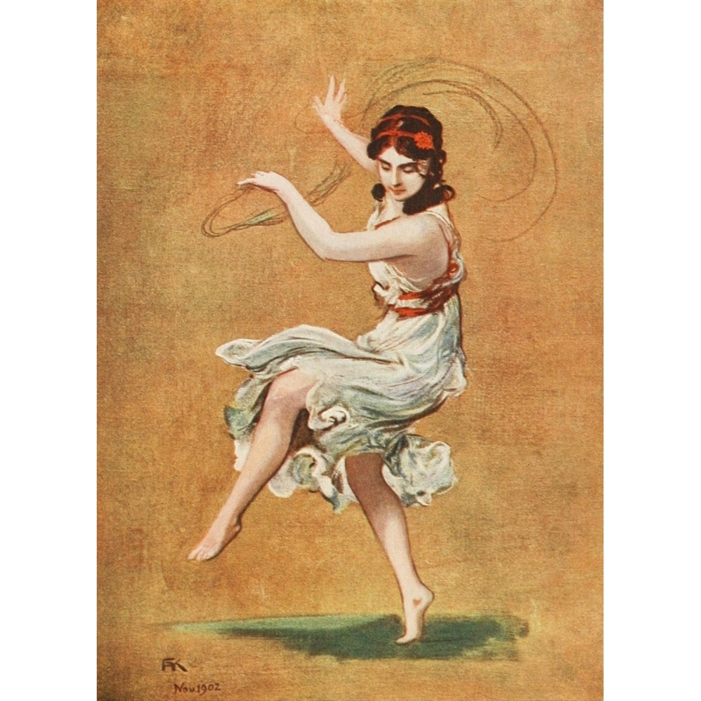 Modern Dancing and Dancers 1912 Isadora Duncan Poster Print by F.A. von Kaulbach Image 2