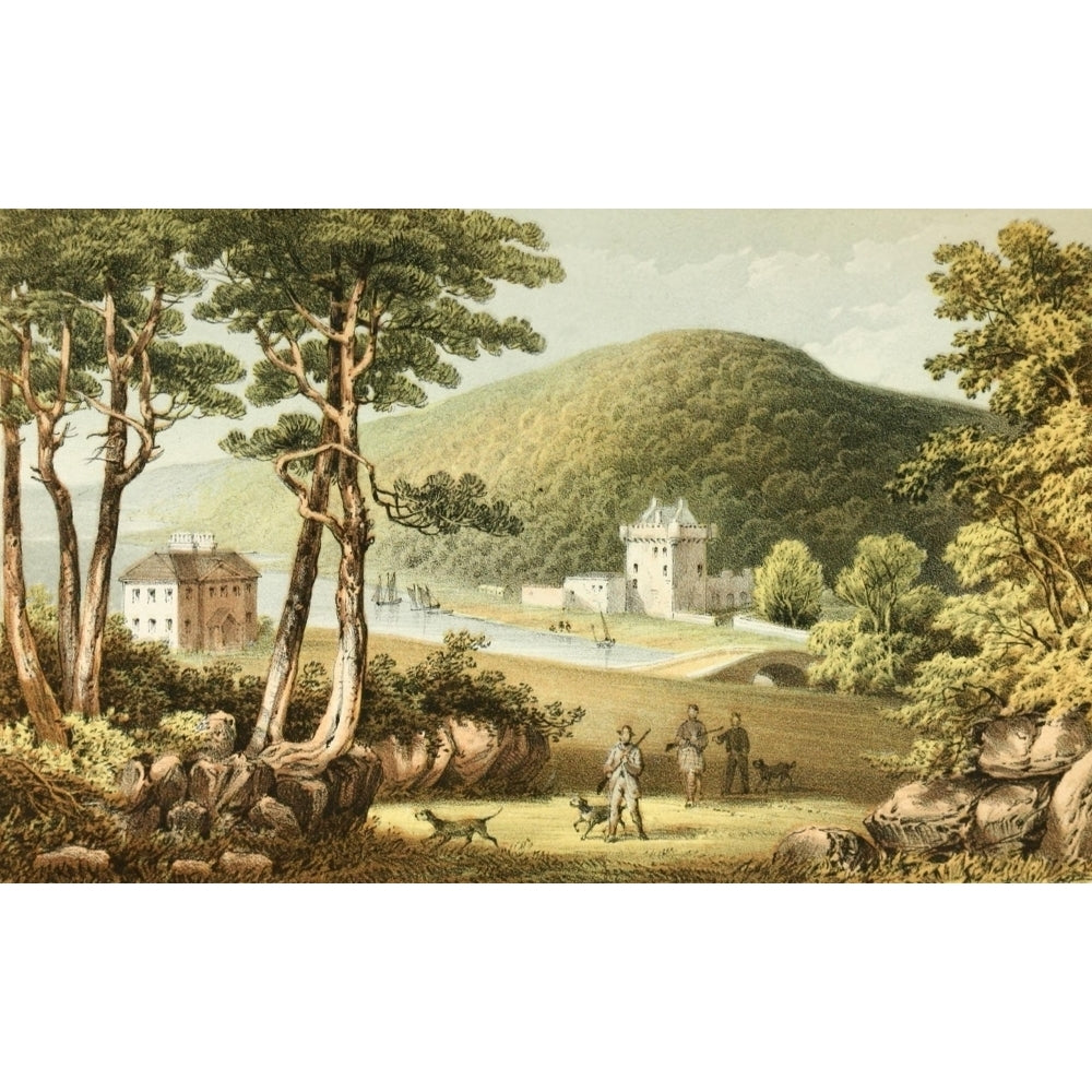 Glencreggan 1861 Saddell House and Castle Cantire Poster Print by Edward Bradley Image 2