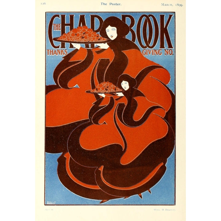 The Chap-Book 1895 Thanksgiving No Poster Print by William H. Bradley Image 1