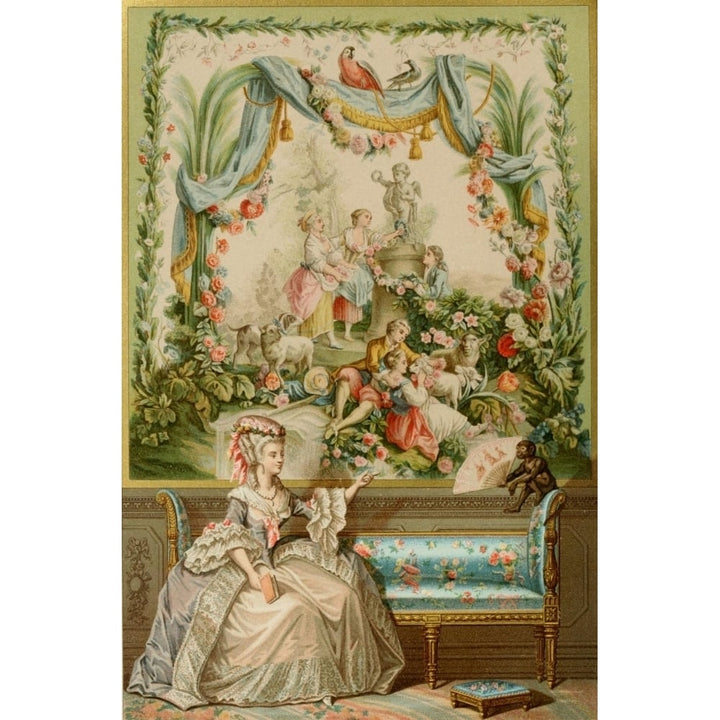 L ancienne France 1887 Tapestry by Beauvais Poster Print by Fran ois Boucher Image 1