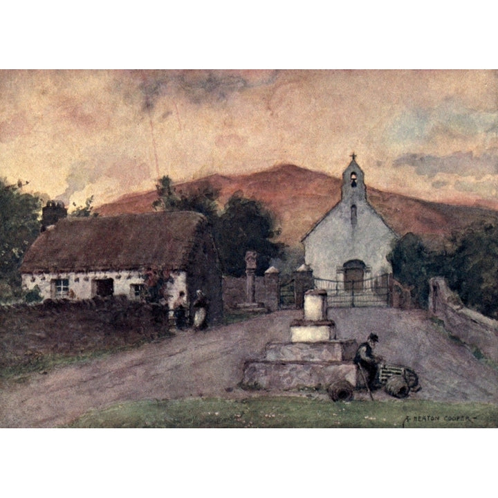 Isle of Man 1911 Maughold Church Poster Print by Alfred Heaton Cooper Image 1