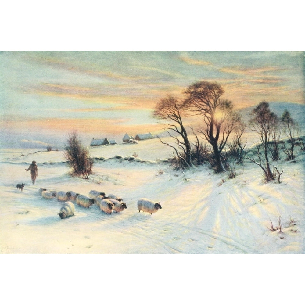 Connoisseur 36 1913 Winters Glow Poster Print by Joseph Farquharson Image 2