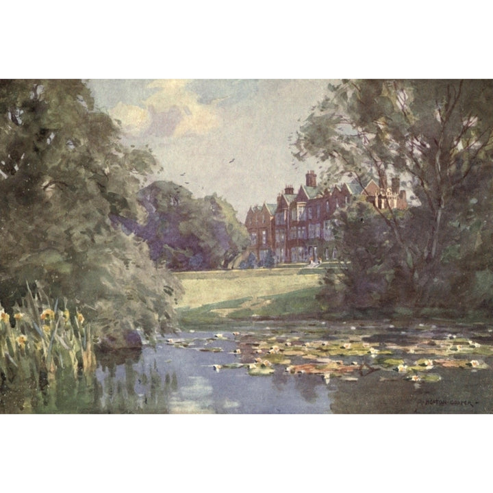 Norfolk and Suffolk 1921 Sandringham House Poster Print by Alfred Heaton Cooper Image 1