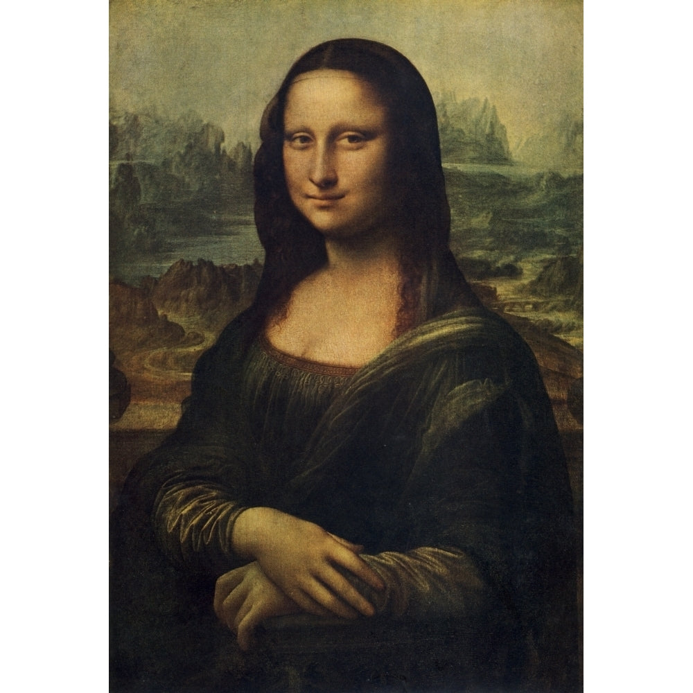 The Worlds Greatest Paintings 1934 Mona Lisa Poster Print by Leonardo Da Vinci Image 2