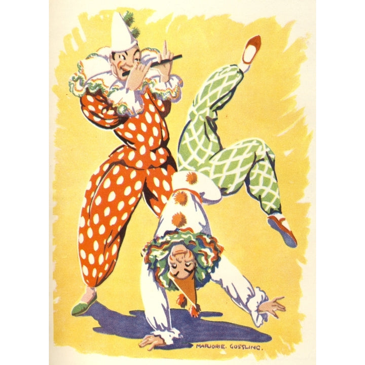 Chatterbox Annual 1928 Clowns Poster Print by Marjorie Gossling Image 2