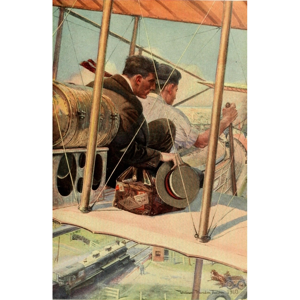 Scribners Magazine 49 1911 Catching the Limited Poster Print by William Harnden Foster Image 2