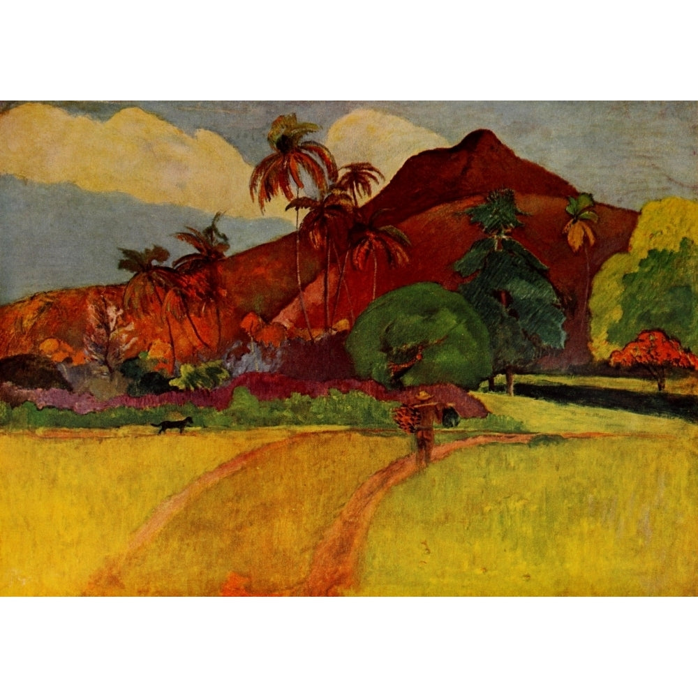 Tahitian Landscape 1891 Poster Print by P. Gauguin Image 2