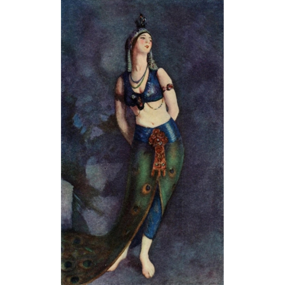 The Studio 1922 Ruth St. Denis in the Peacock Dance Poster Print by Robert Henri Image 1