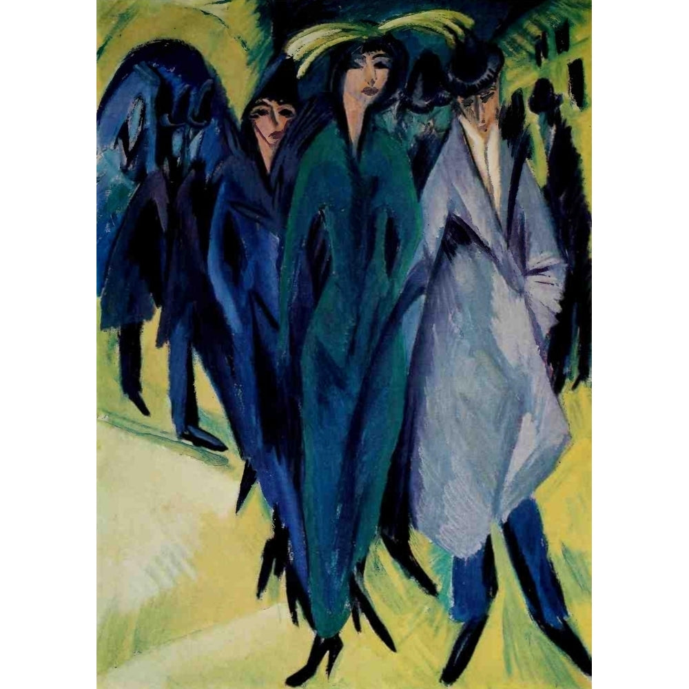 Woman on the Street Poster Print by Ernst Ludwig Kirchner Image 1