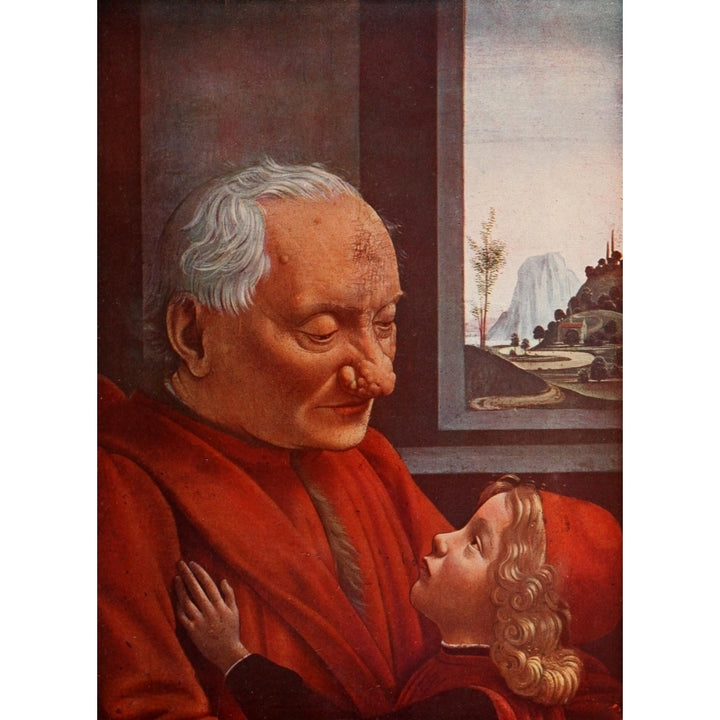 Old man and his grandson c.1480 Poster Print by Domenico Ghirlandaio Image 1