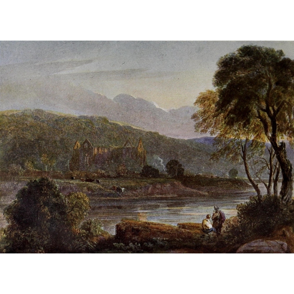 English Landscape Pntng 1903 Tintern Abbey Poster Print by David Cox Image 1