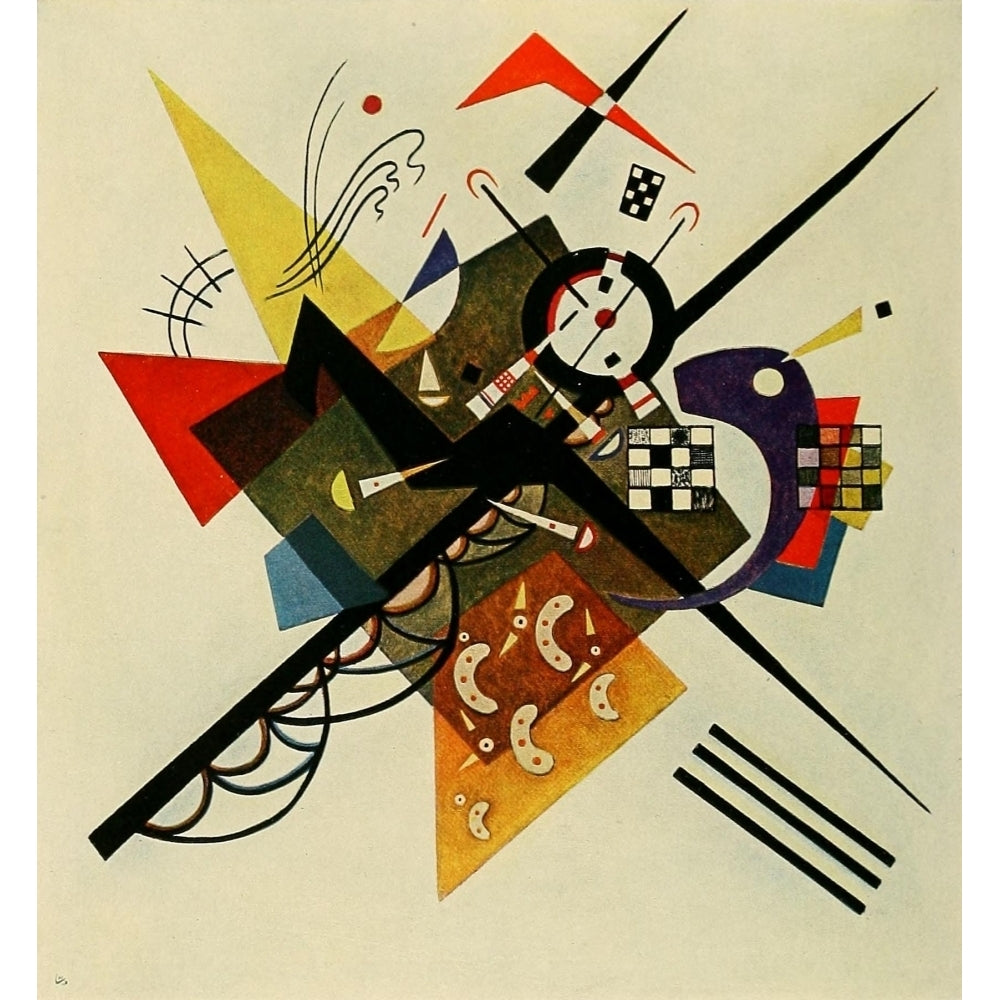 On White no.253 1923 Poster Print by Wassily Kandinsky Image 1