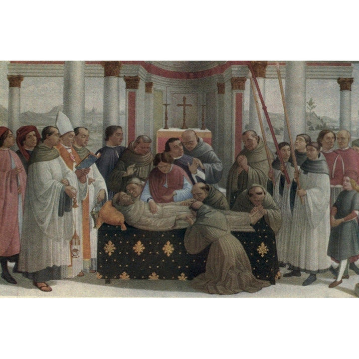 Stories of the Italian Artists 1906 Death of St. Francis Poster Print by Domenico Ghirlandaio Image 2