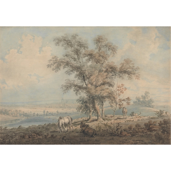 London from Highgate Hill 1792 Poster Print by Thomas Girtin Image 2