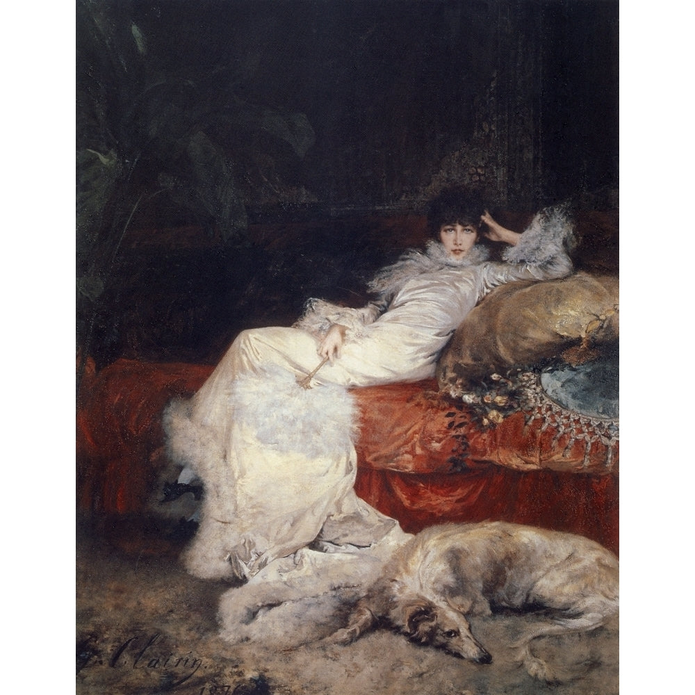 Sarah Bernhardt 1876 Poster Print by George Clairin Image 2