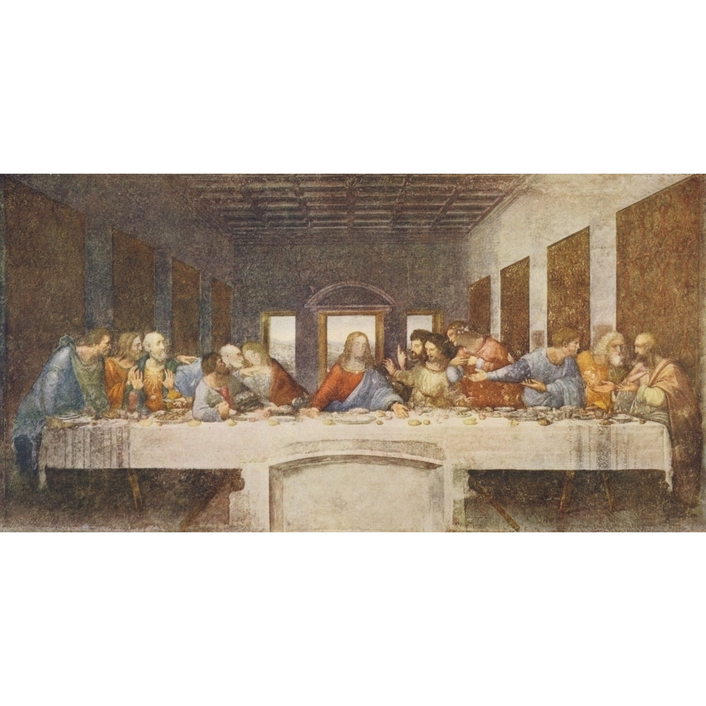 The Worlds Greatest Paintings 1934 The Last Supper Poster Print by Leonardo Da Vinci Image 2