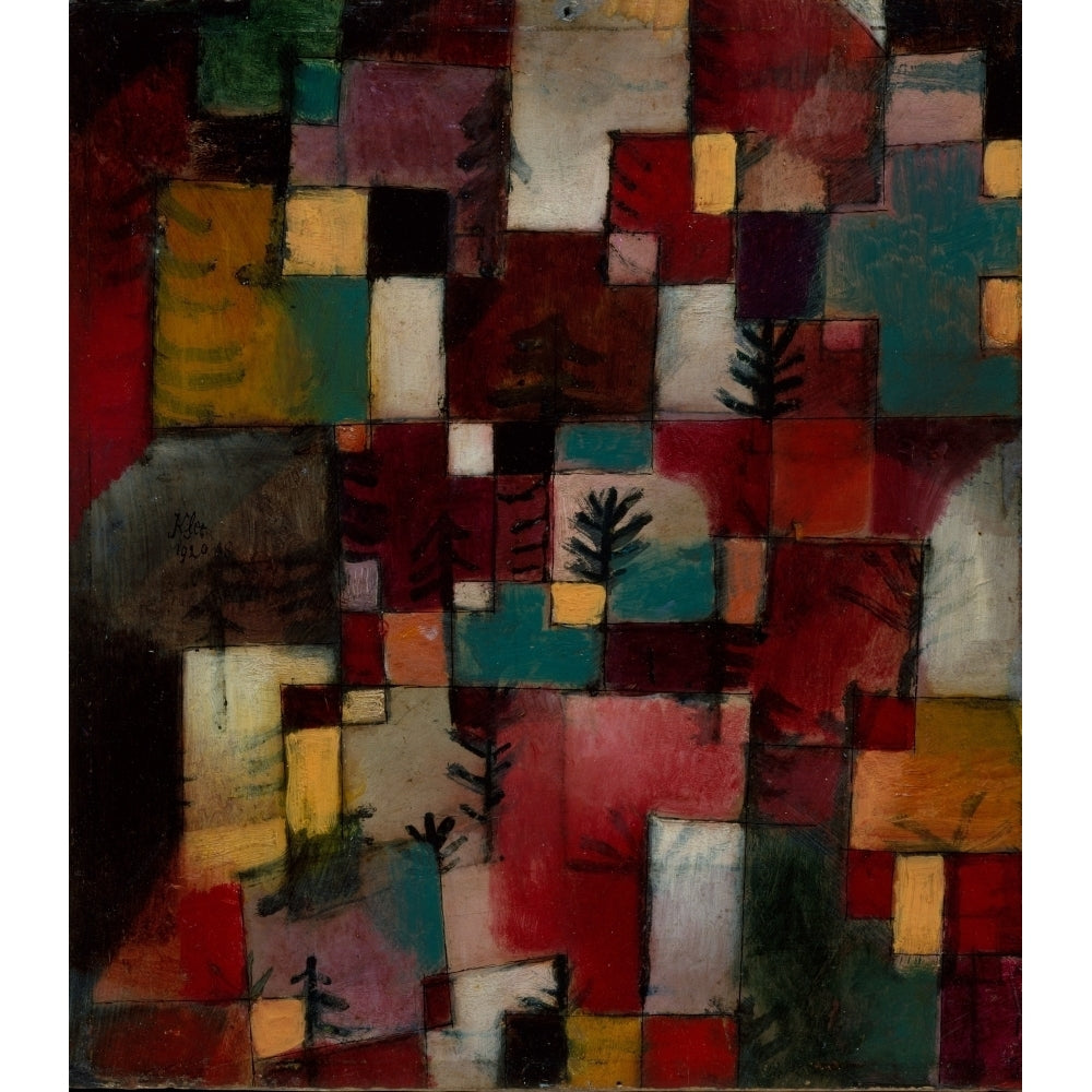 Redgreen and Violet-yellow Rhythms 1920 Poster Print by Paul Klee Image 2