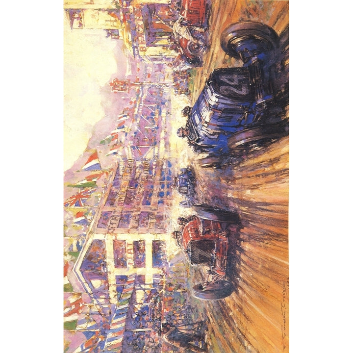 Meteors of Road and Track Targa Florio 1932 Poster Print by Frederick Gordon Crosby Image 1