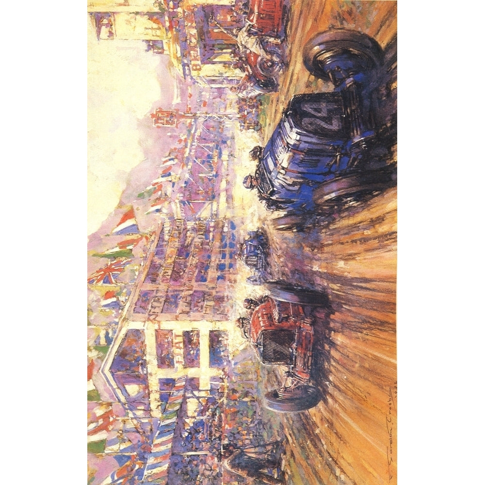 Meteors of Road and Track Targa Florio 1932 Poster Print by Frederick Gordon Crosby Image 2