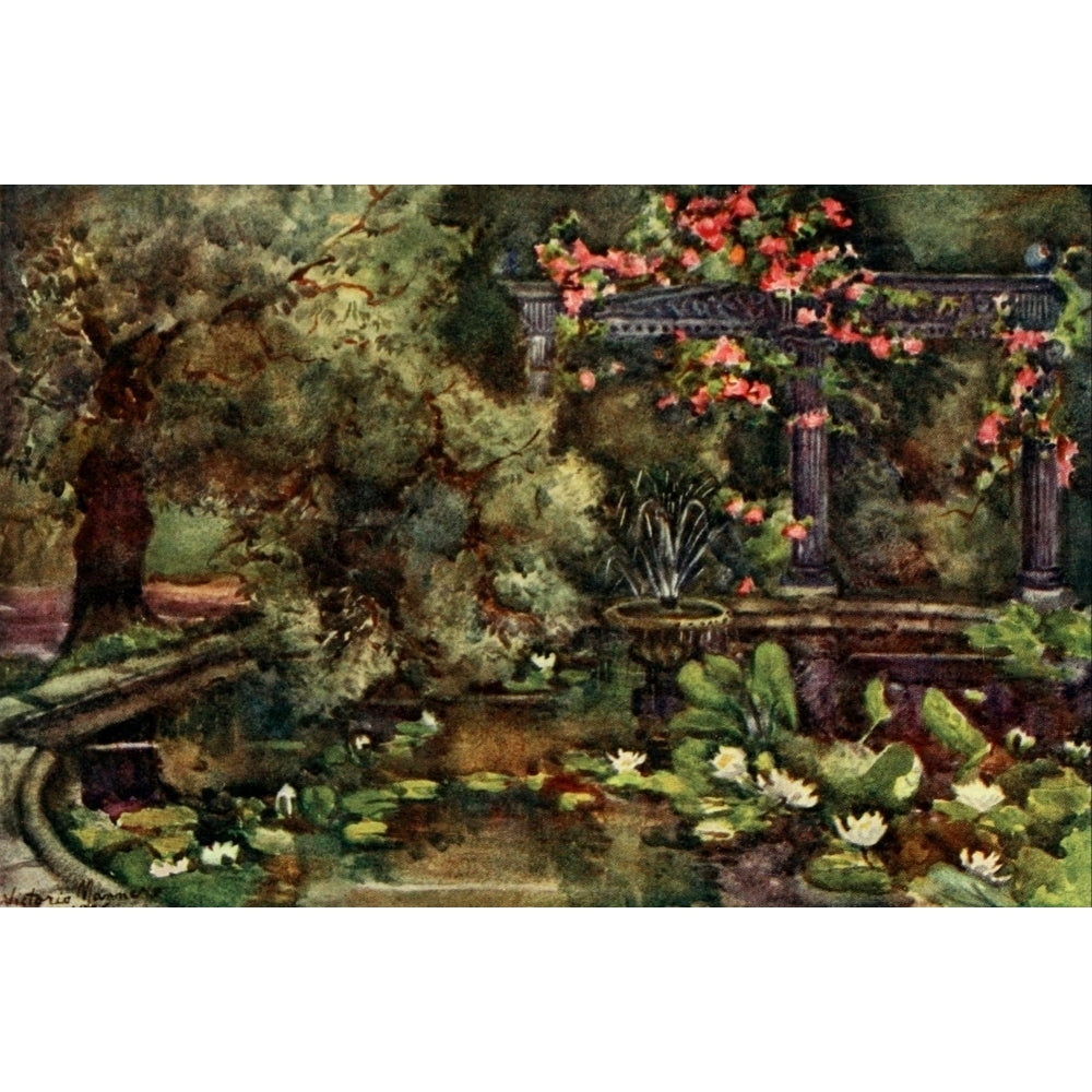 London Parks and Gardens 1907 Garden of Laurence Alma Tadema Poster Print by Lady V. Manners Image 2