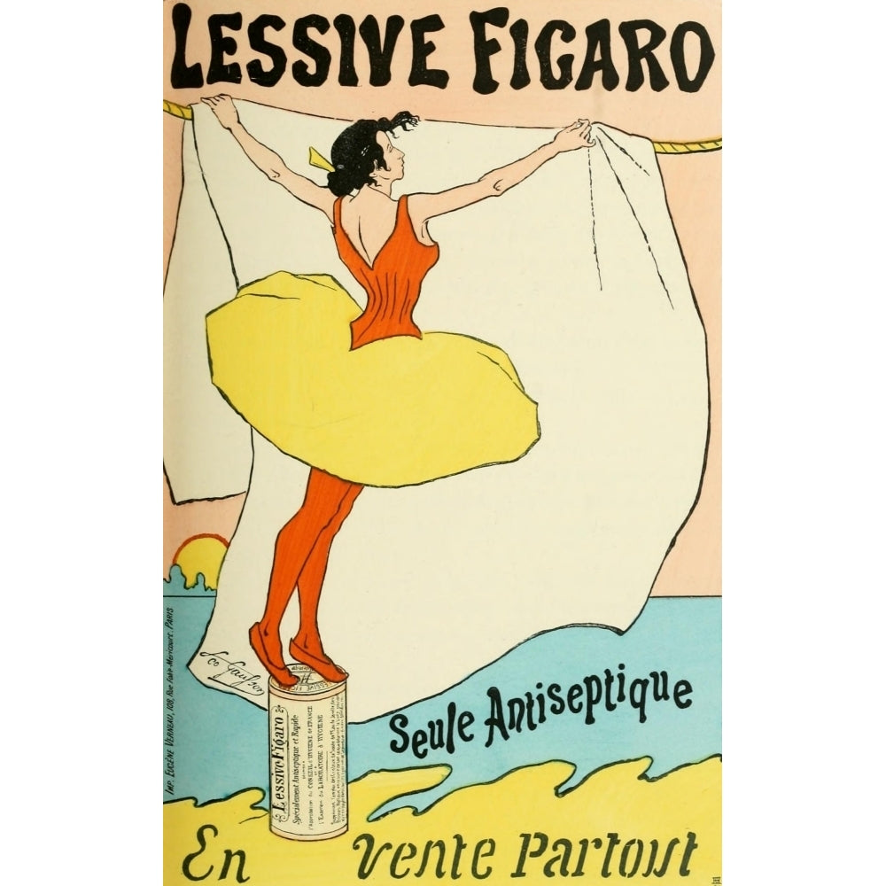 Les Affiches Illustr_es 1896 Lessive Figaro Poster Print by Leo Gaufson Image 2