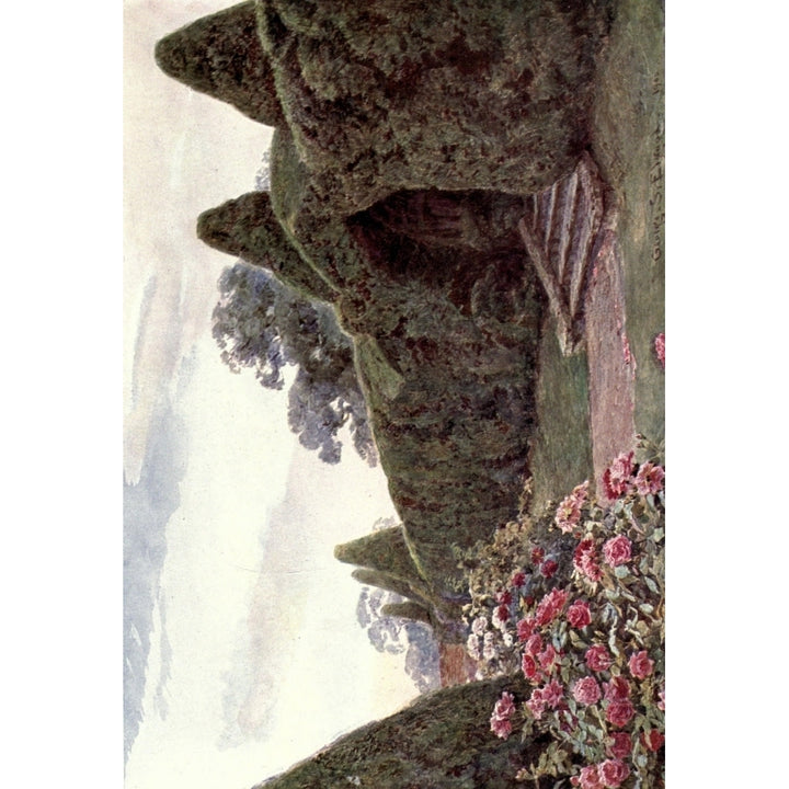 Gardens of England in the Southern and Western Counties 1907 Yew Arch at Brickwall Sussex Print by George S Image 1