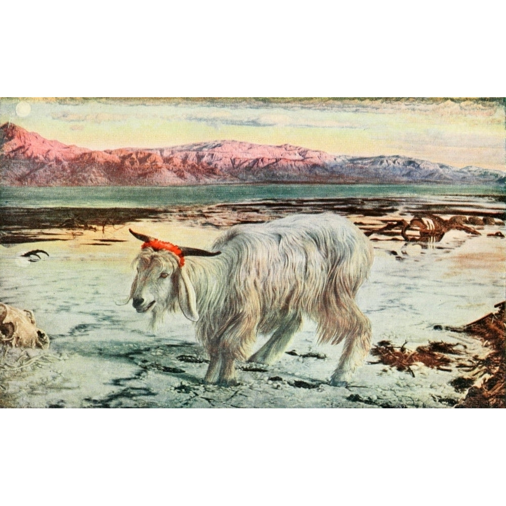 The Scapegoat Holman Hunt 1908 Poster Print by William Holman Hunt Image 1