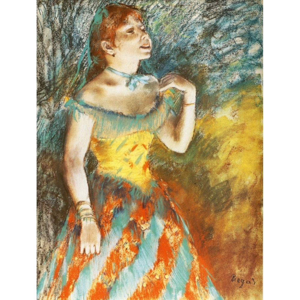 Singer in Green 1884 Poster Print by Edgar Degas Image 2