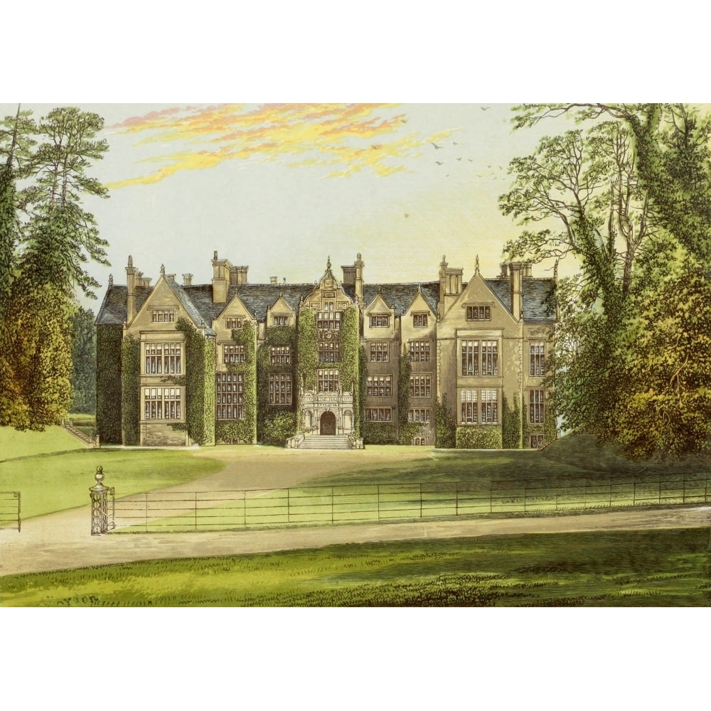 Views of Seats 1880 Wroxton Abbey Poster Print by A.F. Lydon Image 1