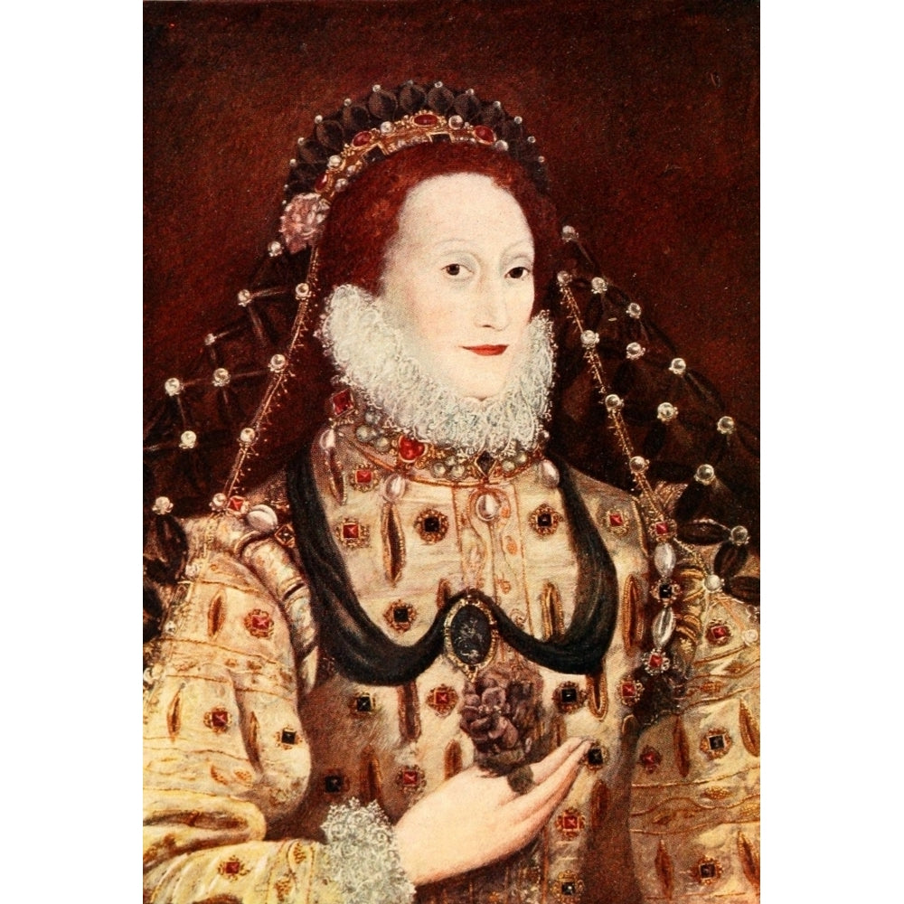 A History of England 1913 Queen Elizabeth I Poster Print by Marcus Gheeraerts Image 2