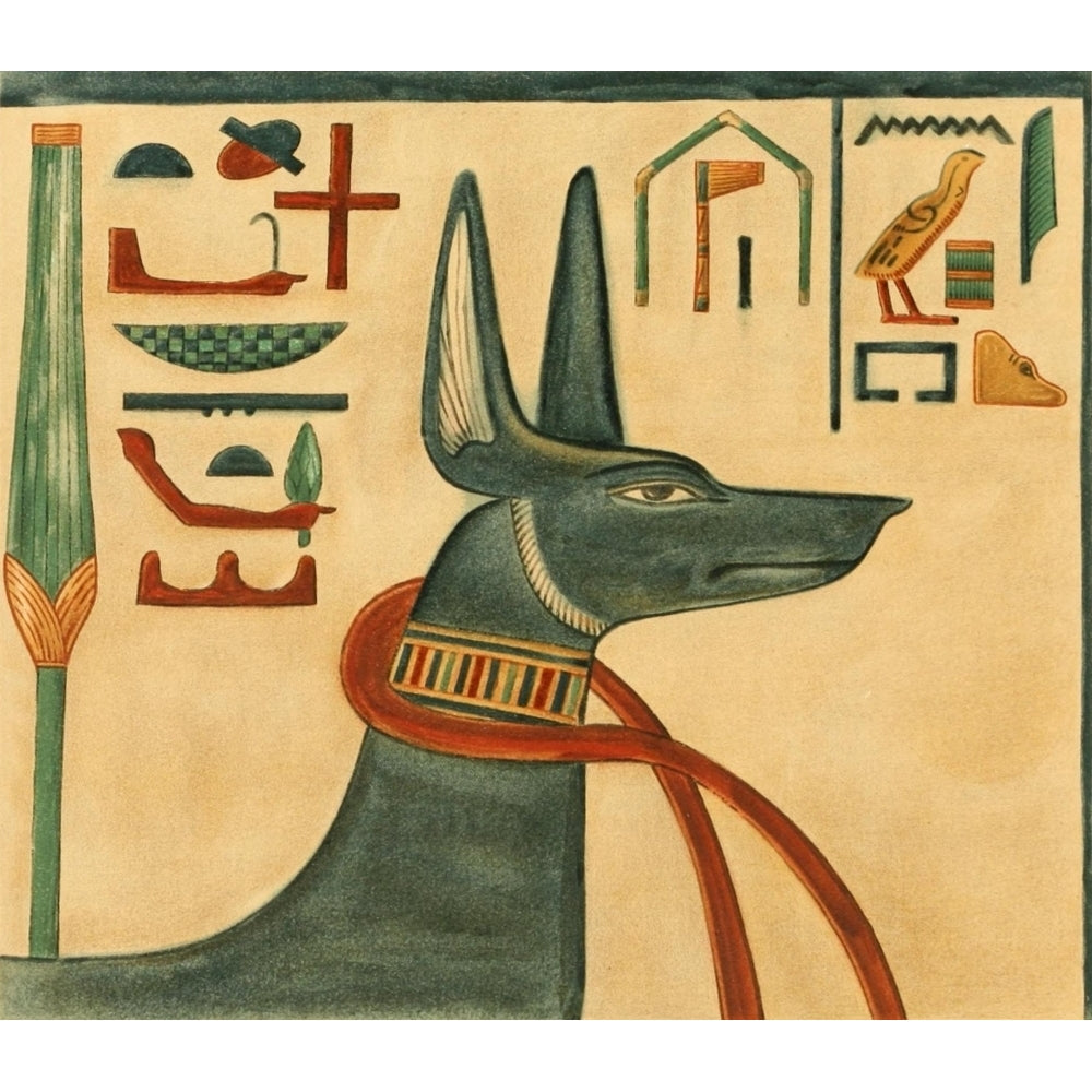 The Tomb of Siptah 1908 Anubis Poster Print by Ernest Harold Jones Image 1